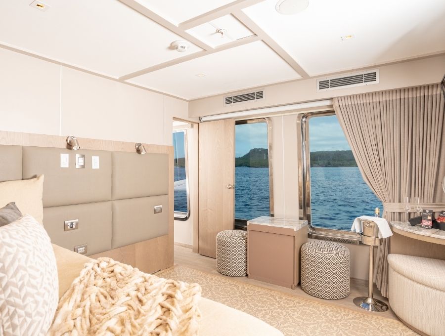 a suite in the ecoventura yacht
