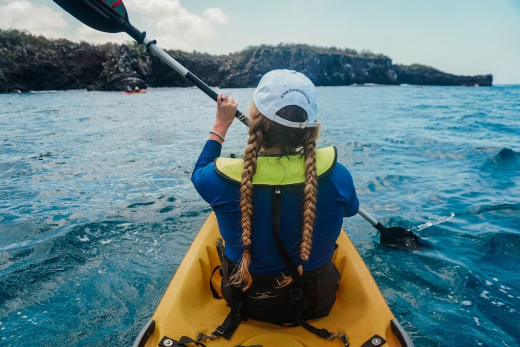 kids activities snorkeling kayaking Galapagos